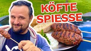  KÖFTE SPIESS mit Kräutersauce vom Holzkohlegrill - ORIGINAL HAVAL  --- Klaus grillt