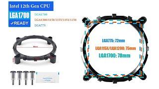 How to install LGA 1700 bracket in Intel 12th Gen CPU platform？