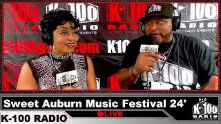 K-100 Radio with Carletta Carletta at Sweet Auburn Music Festival