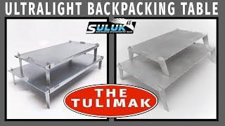 ULTRALIGHT Backpacking Table - The Tulimak by Suluk 46 - Lightest Collapsible Backcountry Table