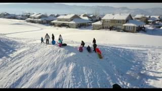 2017 Winter Fun in Missoula, MT at 6 degrees