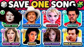RANDOM Rules: Save One Song  8 Songs quiz, Newer Rules | Sound Quiz
