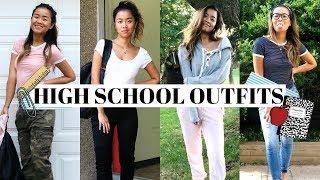 CUTE HIGH SCHOOL OUTFITS IDEAS! | rachspeed