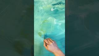 Calming Watery Depths Painting - Acrylic Mixing and Blending #painting #relaxation #satisfyingvideo