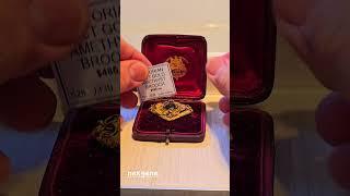 Victorian Gold amethys brooch