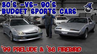 80's~vs~90's Budget Sports Cars! The CAR WIZARD compares these era icons: '86 Firebird & '99 Prelude