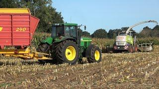 Mais hakselen met Claas Jaguar 960 en 2 John Deere 7810 - Loonbedrijf Hekman (2020)