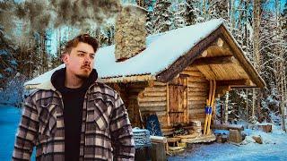 Surviving -40° Winter Alone In Wilderness Log Cabin