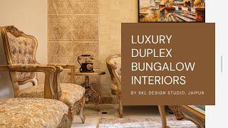 Luxury duplex bungalow interiors in Jaipur | 4K video | Residential Photo Story