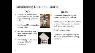 Using Assay Technology Diffusive Monitors