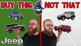 The CAR WIZARD shares the top JEEPS TO Buy & NOT to Buy