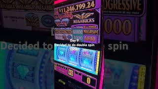 day 9! spinning megabucks million every day we're in Las Vegas!