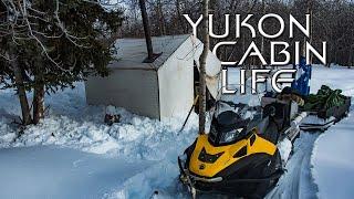 Yukon Snow Machine Camping - Cabin Life - E.4 - Exploring the Trails and Breakfast in the Hot Tent