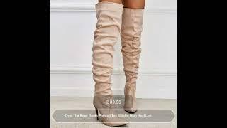 Over The Knee Boots Pointed Toe Stiletto High Heel Long Boots Lady Shoes