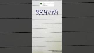 Sravya name into brand logo  #shorts #viral #trending #tiktok