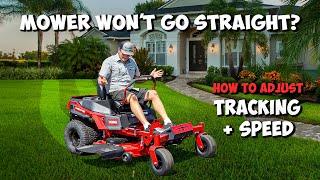 How to Adjust Tracking & Speed on your Lawn Mower (2024) - Mower not going straight?