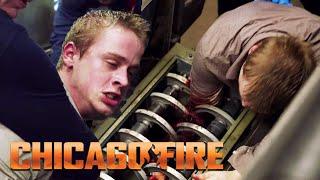 Man Gets Arm Trapped into Heavy Machine | Chicago Fire