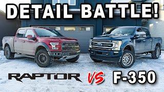 Can My Raptor Beat An F350? | Double Detail Battle | The Detail Geek