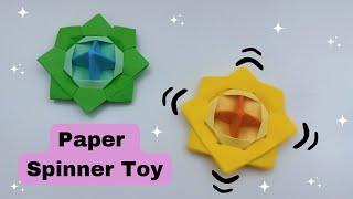 Table Top paper spinner toy For Kids / Origami Fidget toy / Moving Paper Toy / Paper Craft