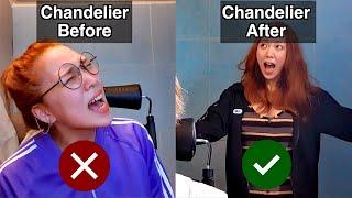 2 Months Singing Transformation of Chandelier (I practiced every single day T_T)