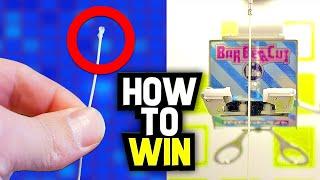 I REVEAL HOW TO WIN At The String Cutting Arcade Game! | Barber Cut Lite HACKS