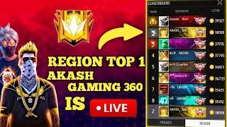 Free Fire BR Top 1 Squad  Akash Gaming 360 Is Live Now