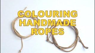 TOP 2 methods for COLOURING ROPES - Ship modeling