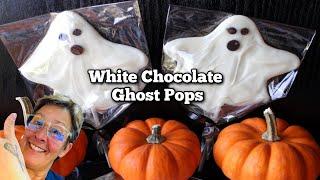 How to make White Chocolate Ghosts Pops