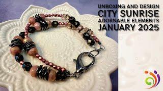 Unboxing and Design City Sunrise   Adornable Elements January 2025