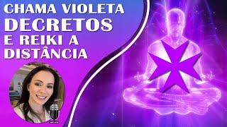 CHAMA VIOLETA E REIKI A DISTÂNCIA |TRANSMUTANDO A NEGATIVIDADE E AS LIMITAÇÕES | COM SOLFEGGIO 528HZ