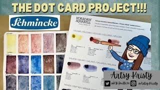 The Dot Card Project - Schmincke Super Granulating Watercolors