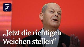 Scholz wirbt mit "Made in Germany"-Bonus