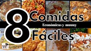 ️8 COMIDAS FÁCILES Y ECONÓMICAS QUE TE SACARAN DE APUROS