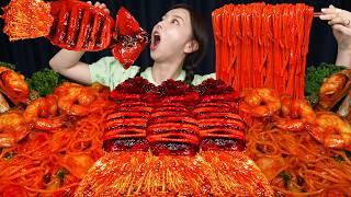 매콤한 볶음 짬뽕 & 오징어 팽이버섯까지  야무지게 먹방 Spicy Jjamppong with Enoki Mushrooms Squid Mukbang ASMR Ssoyoung