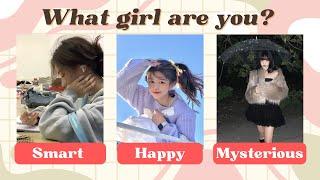 What Girl Are You? Smart, Happy, or Mysterious? ‍️ Discover Your Girl Vibe! | Personality Quiz!