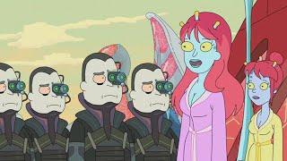 Christina Hendricks and Patton Oswalt as Unity and Beta Seven | Rick and Morty | Felix Kargegie YT