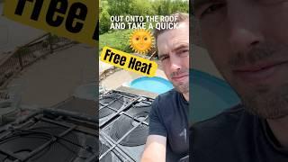 How I Heat My Pool for Free with DIY Solar Panels #solar #pool #diy