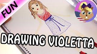 Violetta Drawing Book Topmodel – Demonstration of the colouring