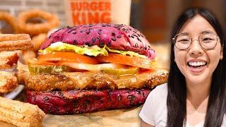 Burger King's NEW Purple Whopper | Addams Family  (+ Churro Fries, Chocolate Shake, Toys)