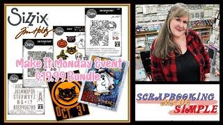 Make It Monday Tim Holtz Sizzix Bundle for Halloween!  Reg $79.96 Your Price $19.99! That is a Treat