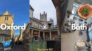 Week 7 Hilary | Oxford Student Vlog: Spring Studying , Coffee  &  Bath trip 