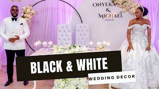 Black and White Wedding Decor