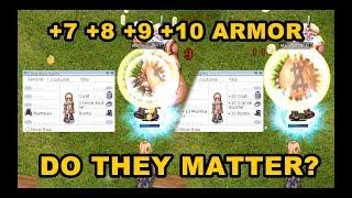 Differences in +0 to +10 Armor in Renewal/Classic-Revo Ragnarok