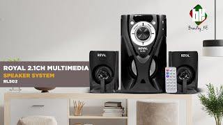 Multimedia Speaker System: ROYAL RL502 2.1CH AC/DC Speaker System 32W