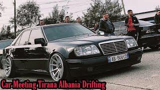 W124 E500 Drifting [Open Diff] Car Meeting Tirana Albania