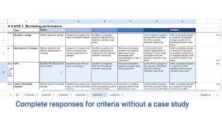 Rubriq -VCE Business Management Unit &4 Area of Study preparation tutorial