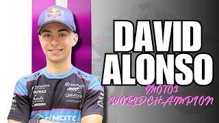 He's the Moto3 Championship LEADER... it's DAVID ALONSO!