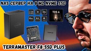 NAS СЕРВЕР НА 8 М2 NVME SSD. TERRAMASTER F8 SSD PLUS. 10 ГІГАБІТ МЕРЕЖА І НОВА ОПЕРАЦІЙКА TOS 6