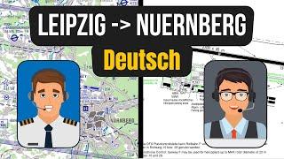 VFR Sprechfunk: Leipzig EDDP - Nürnberg EDDN auf Deutsch (BZF 2)