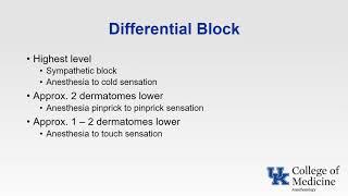 Spinal & Epidural Anesthesia - (Dr. Fragneto)